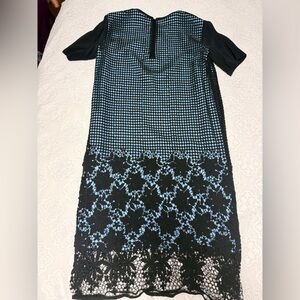 Tibi Black and Light Blue Garment